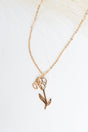 Crystal Avenue Goldtone Violet Muse Necklace - Wholesale Accessory Market