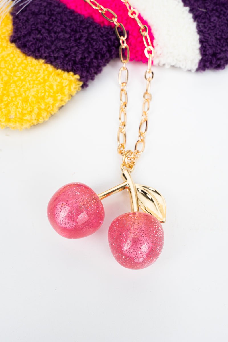 Crystal Avenue Pink Sweet & Sassy Goldtone Necklace - Wholesale Accessory Market