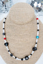 Crystal Avenue High Gloss Gamble Black and White Pearl Necklace - Wholesale Accessory Market