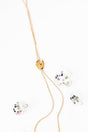 Crystal Avenue Lariat Luxe Goldtone Cowgirl Hat Slider Necklace - Wholesale Accessory Market