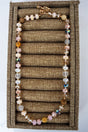 Crystal Avenue Soft Pink Beaded Monaco Mood Toggle Necklace - Wholesale Accessory Market