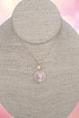 Crystal Avenue Naples Romance Light Rose & Goldtone Necklace - Wholesale Accessory Market