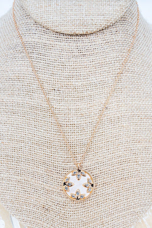 Crystal Avenue Whispering Petals Goldtone Necklace - Wholesale Accessory Market