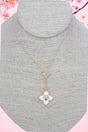 Crystal Avenue White & Pink Garden Glow Goldtone Necklace - Wholesale Accessory Market