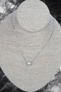 Crystal Avenue Cubic Zirconia Moonlit Moment Silvertone Necklace - Wholesale Accessory Market