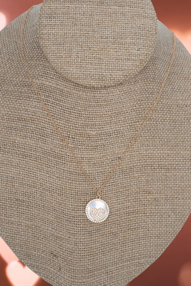 Crystal Avenue Cubic Zirconia Romantic Reverie Goldtone Necklace - Wholesale Accessory Market