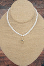 Crystal Avenue Goldtone Equine Grace Pearl Choker - Wholesale Accessory Market