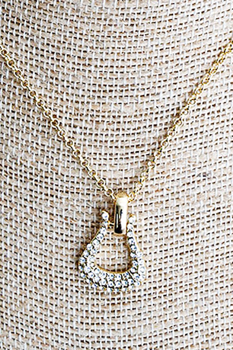Crystal Avenue Belmont Belle Crystal Goldtone Necklace - Wholesale Accessory Market
