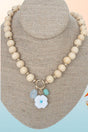 Crystal Avenue Lanikai Cove Wood Beaded Necklace - Wholesale Accessory Market
