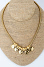 Crystal Avenue Uptown After Dark Worn Goldtone Omega Chain Necklace - Wholesale Accessory Market