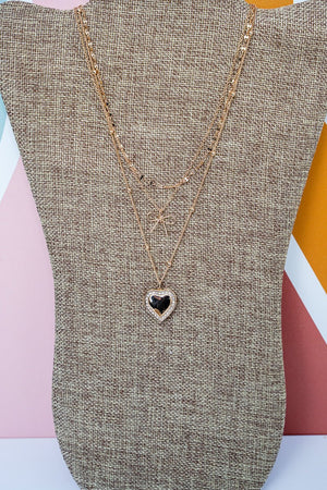 Crystal Avenue Sealed with Love Crystal & Goldtone Layered Necklace - Wholesale Accessory Market