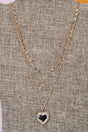 Crystal Avenue Sealed with Love Crystal & Goldtone Layered Necklace - Wholesale Accessory Market