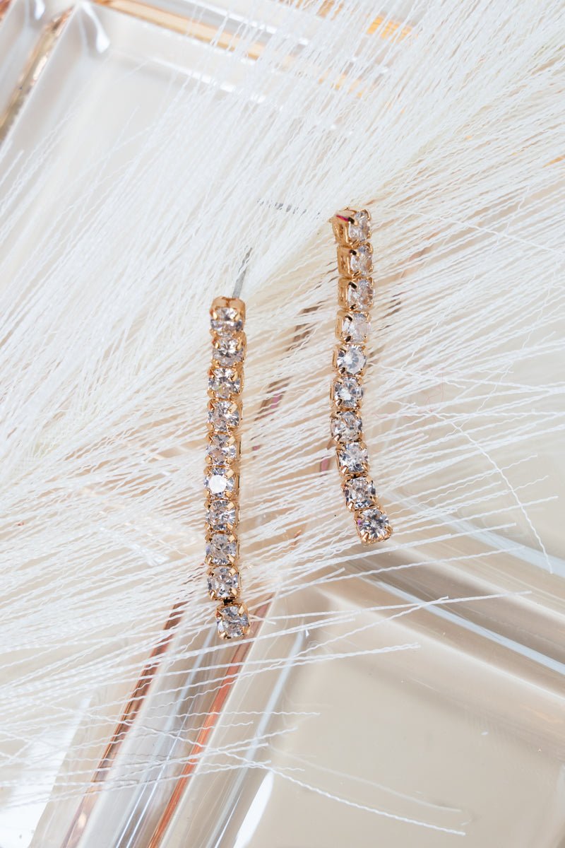 Crystal Avenue Cubic Zirconia Limitless Goldtone Earrings - Wholesale Accessory Market