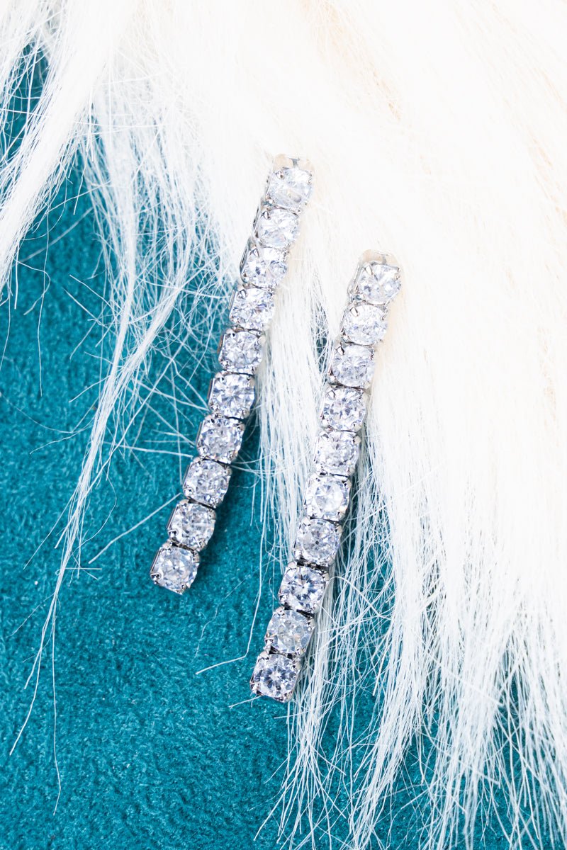 Crystal Avenue Cubic Zirconia Limitless Silvertone Earrings - Wholesale Accessory Market