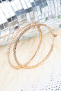 Crystal Avenue Brooklyn Bay Iridescent Yellow Hoop Earrings - Wholesale Accessory Market