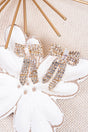 Crystal Avenue Belle Of The Ball Sparkling Goldtone Bow Earrings - Wholesale Accessory Market