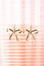 Crystal Avenue Goldtone Bow Earrings - Wholesale Accessory Market
