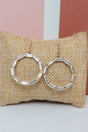 Crystal Avenue Rooftop Radiance Goldtone Hoop Earrings - Wholesale Accessory Market