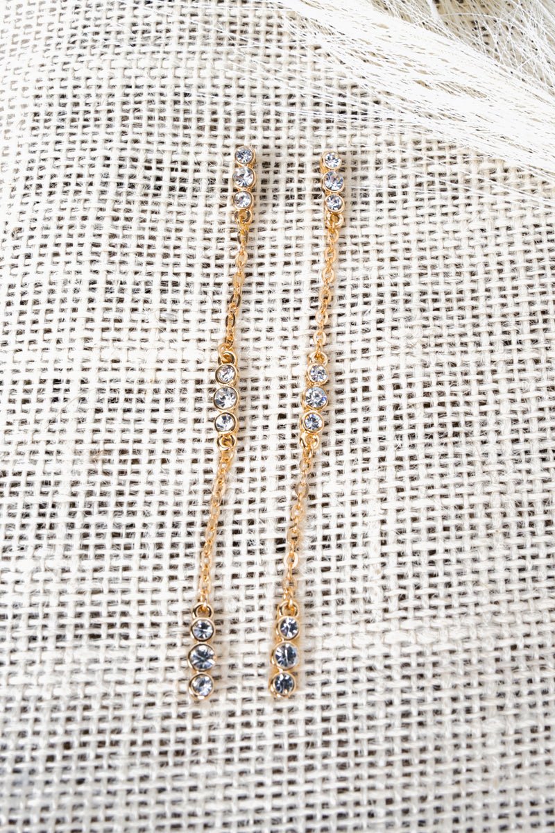 Crystal Avenue City Sparkle Goldtone Earrings - Wholesale Accessory Market