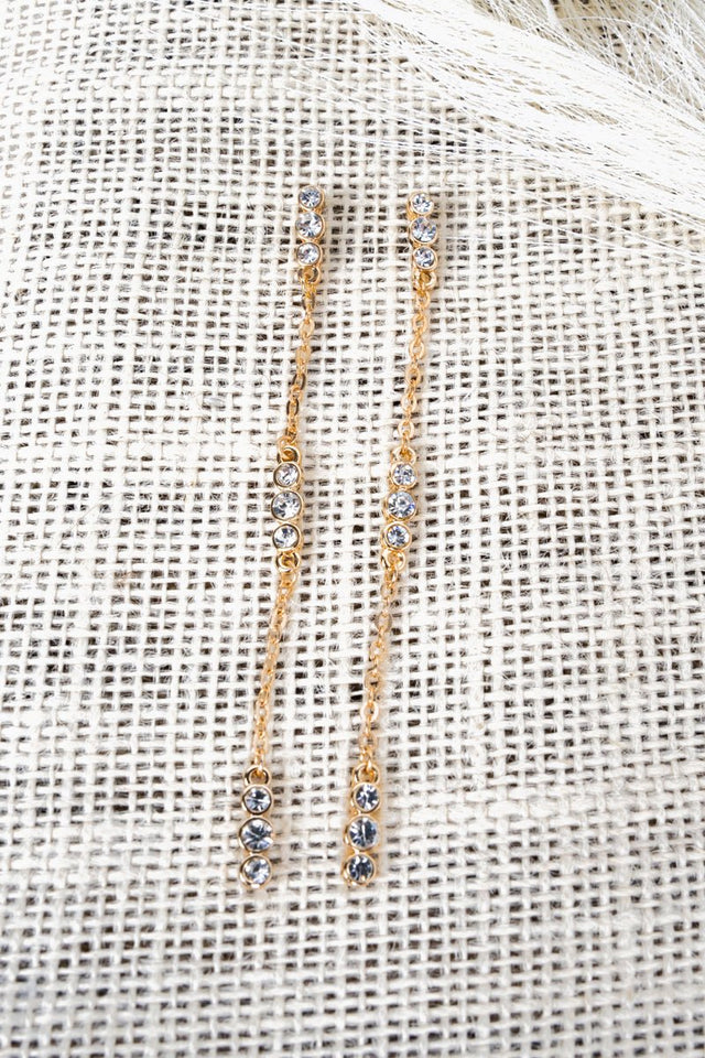 Crystal Avenue City Sparkle Goldtone Earrings - Wholesale Accessory Market