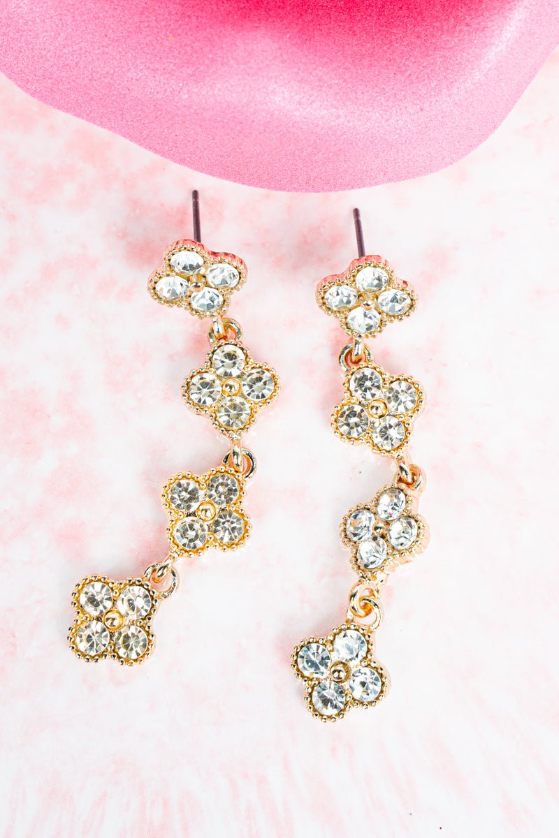 Crystal Avenue Signature Shine Goldtone Earrings - Wholesale Accessory Market