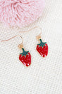 Crystal Avenue Berry Sweet Goldtone Earrings - Wholesale Accessory Market
