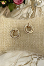 Crystal Avenue Premiere Event Goldtone Mini Door - Knocker Earrings - Wholesale Accessory Market