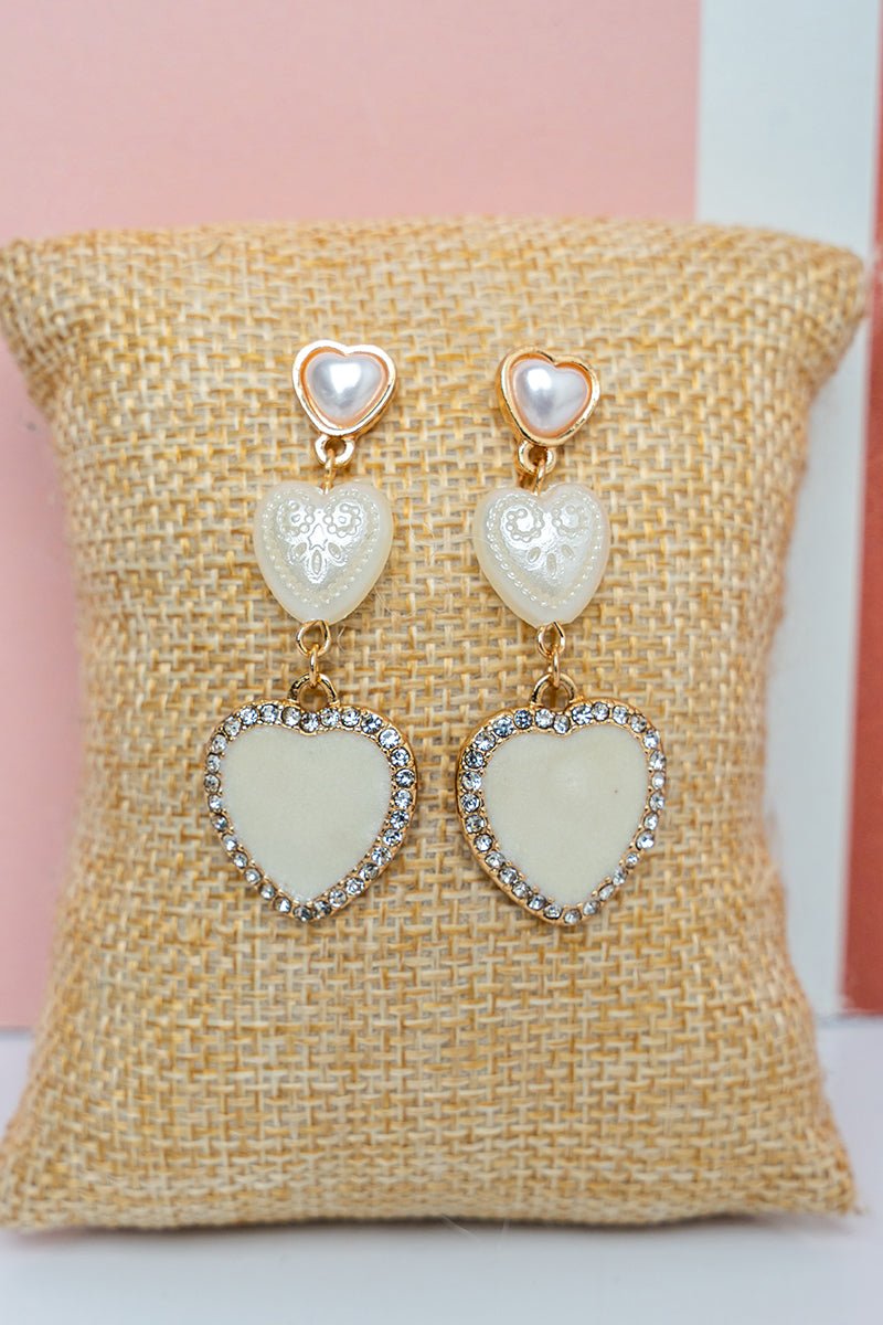 Crystal Avenue Luster & Love Goldtone Earrings - Wholesale Accessory Market