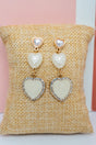 Crystal Avenue Luster & Love Goldtone Earrings - Wholesale Accessory Market