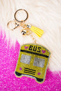 Crystal Avenue Sparkling School Bus Keychain - Wholesale Accessory Market