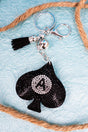 Crystal Avenue The Last Draw Crystal Silvertone Keychain - Wholesale Accessory Market