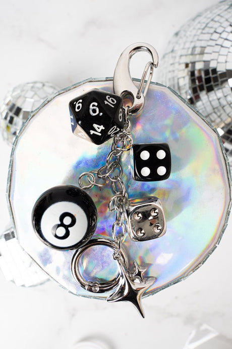 Crystal Avenue Fortune's Favorite Silvertone Bag Charm - Wholesale Accessory Market