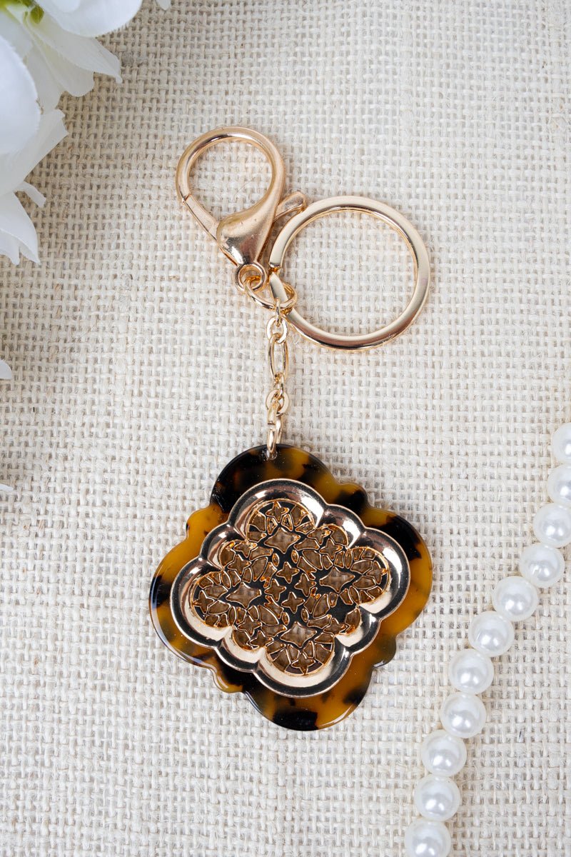 Crystal Avenue Urban Muse Goldtone Keychain - Wholesale Accessory Market
