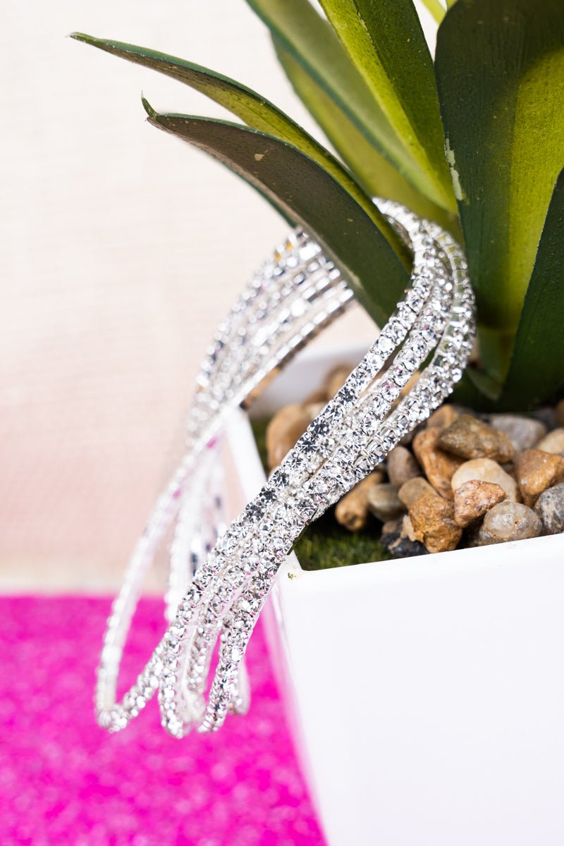 Crystal Avenue City Of Lights Clear Silvertone Tennis Bracelet Set - Wholesale Accessory Market