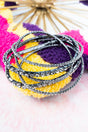 Crystal Avenue Venus Smoky Clear Tennis Bracelet Set - Wholesale Accessory Market