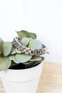 Crystal Avenue Silvertone Panther Brick Link Chain Bracelet - Wholesale Accessory Market