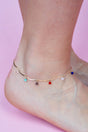 Crystal Avenue Paradise Retreat Multi - Color Beaded Anklet - Wholesale Accessory Market