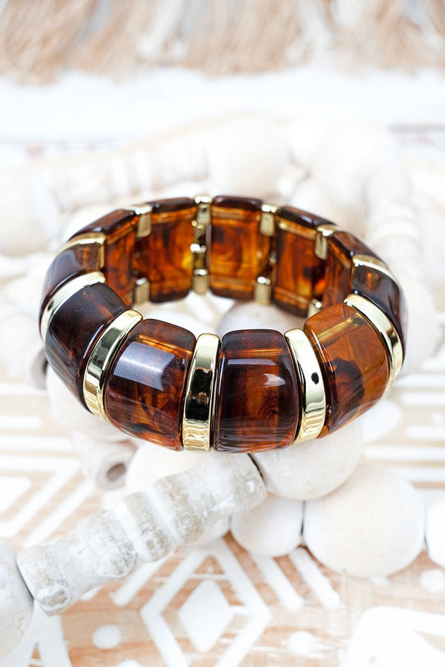 Crystal Avenue Flair Play Beaded Goldtone Bracelet - Wholesale Accessory Market