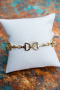 Crystal Avenue Hampton Harness Goldtone Toggle Bracelet - Wholesale Accessory Market