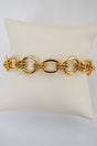 Crystal Avenue Executive Glam Goldtone Link Bracelet - Wholesale Accessory Market