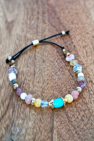 Crystal Avenue Multi - Color Summer Dreams Cord Bracelet - Wholesale Accessory Market