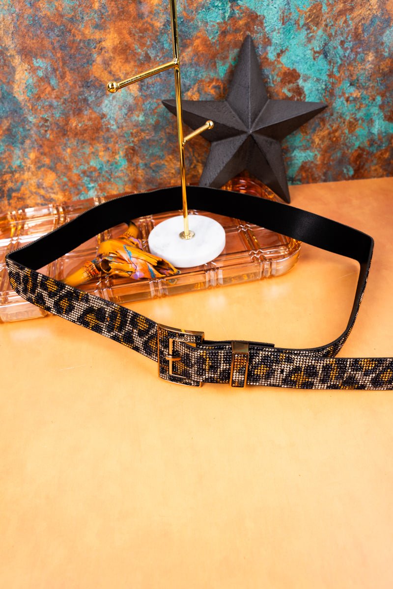 Crystal Avenue Feline Fierce Crystal Leopard Belt - Wholesale Accessory Market