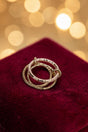 Crystal Avenue Endless Link Two - Tone Ring Trio - Wholesale Accessory Market