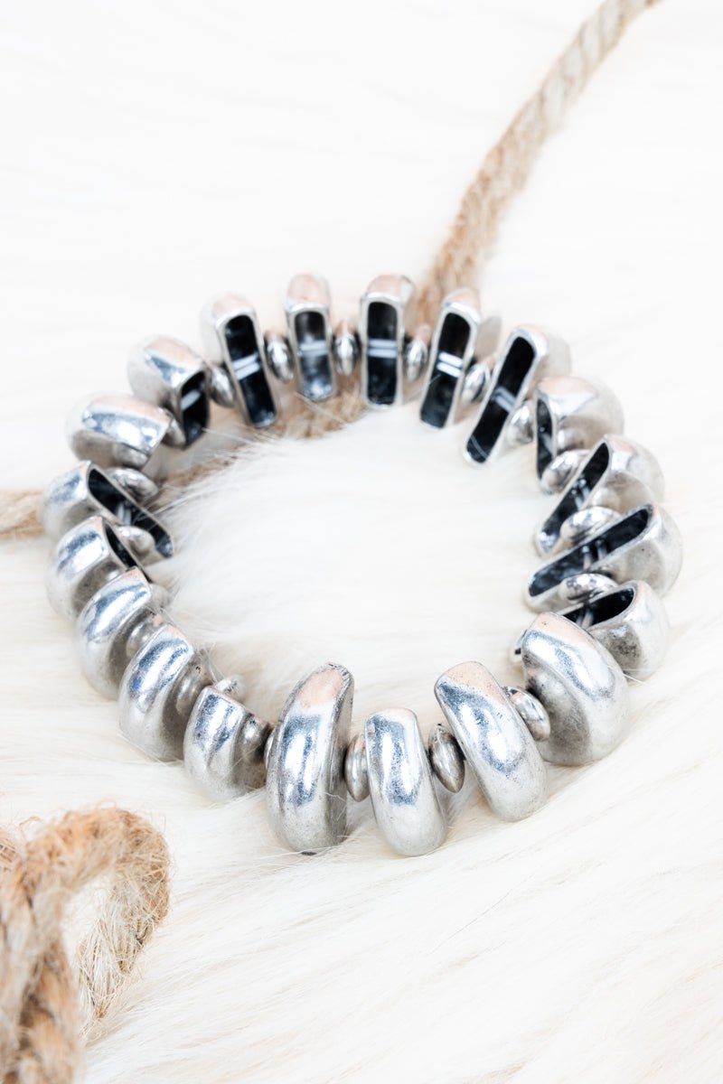 TIPI Dolly Ridge Silvertone Bracelet - Wholesale Accessory Market