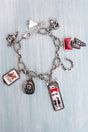 TIPI Trailfire Cowboy Silvertone Charm Bracelet - Wholesale Accessory Market
