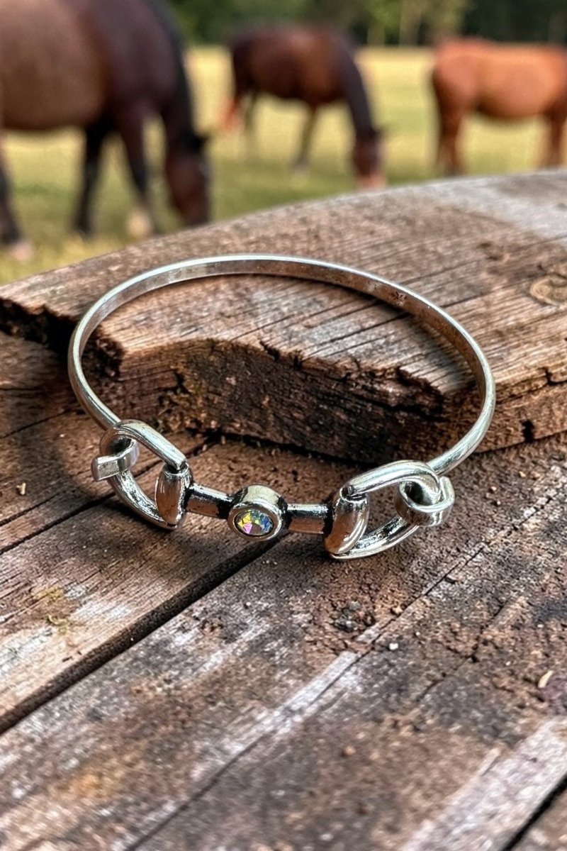 TIPI Iridescent Modern Bridle Silvertone Bracelet - Wholesale Accessory Market