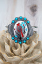 TIPI Bloom & Feathers Silvertone Hinge Bracelet - Wholesale Accessory Market