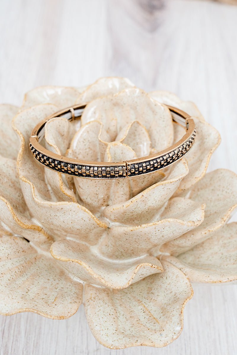 TIPI Frontier Fame Goldtone Stretch Bracelet - Wholesale Accessory Market