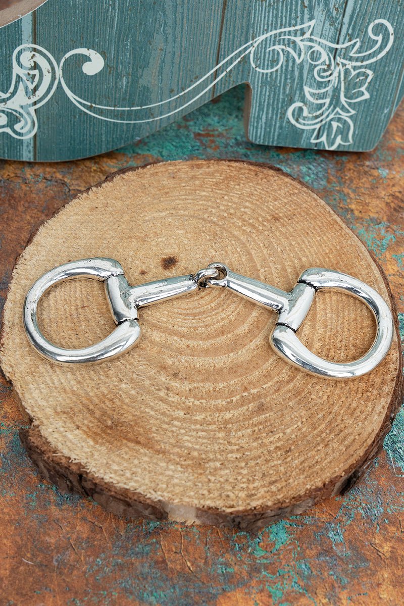 TIPI Bridle & Brand Silvertone Scarf Slide - Wholesale Accessory Market