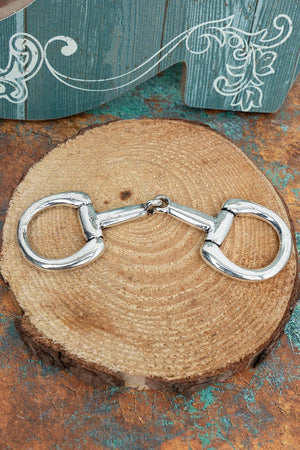 TIPI Bridle & Brand Silvertone Scarf Slide - Wholesale Accessory Market